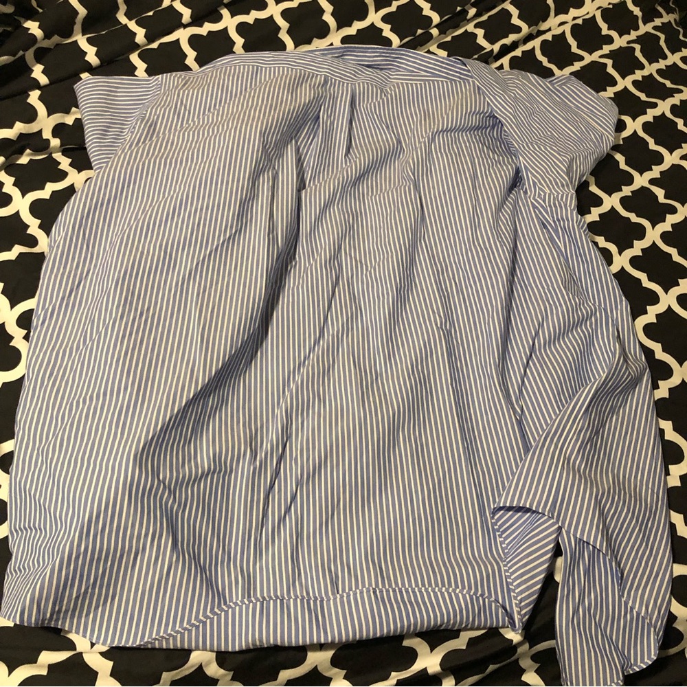 Brooks Brothers Shirt Size 16 1/2 - 4/5 Blue Striped Button Down Long Sleeve - Picture 2 of 5